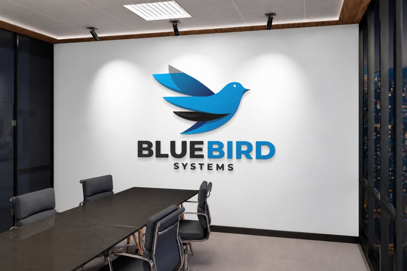 The Blue Bird Systems boardroom